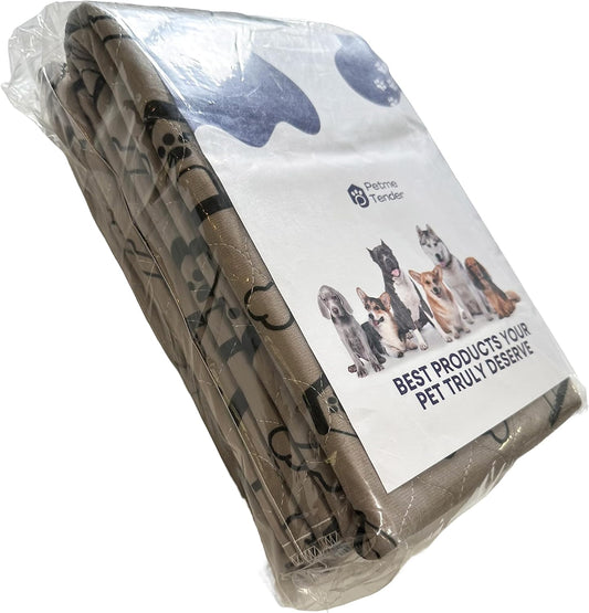 Original Petme Tender Pack of Two Reusable Bath and Pee mat Fast Absorb pad Non Slip for Playpen Crate and After Bath Dry Washable for Medium Dogs (Medium 24 in by 36 in)