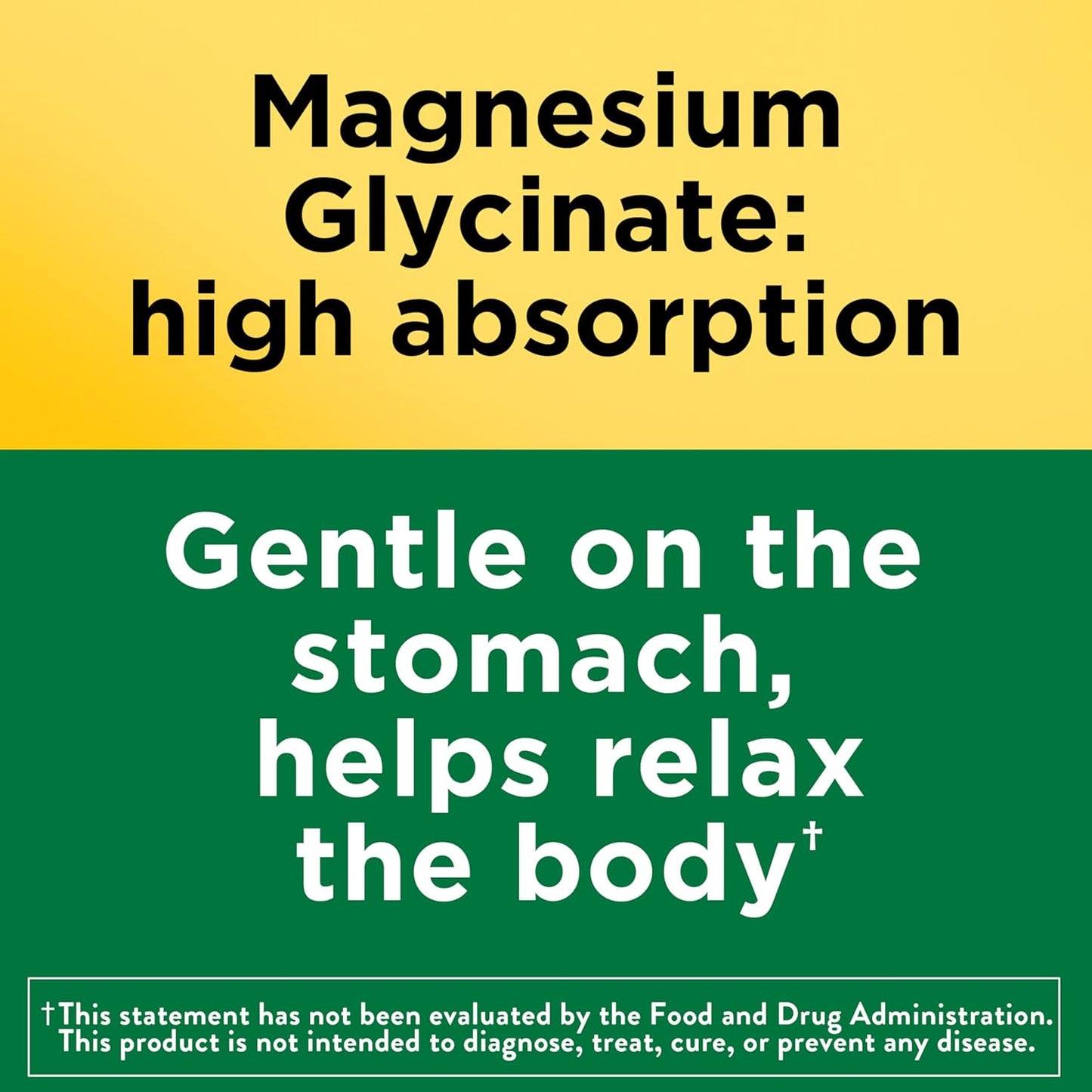 Nature Made Magnesium Glycinate 200 mg per serving, Magnesium Supplement for Muscle, Heart, Nerve and Bone Support, 180 Magnesium Bisglycinate Capsules, 90 Day Supply