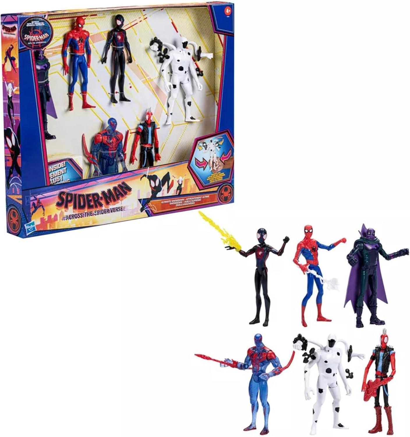Marvel Spider-Man Across The SpiderVerse 6 Inch Ultimate Showdown Figure 6-Pack