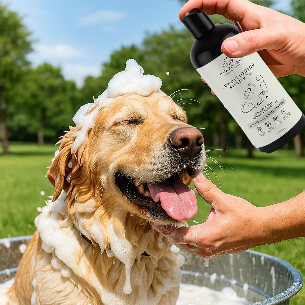 Conditioning Shampoo for Dogs, Puppy, and Cats - 6.7 fl oz (with Tea Tree Oil & Oatmeal)