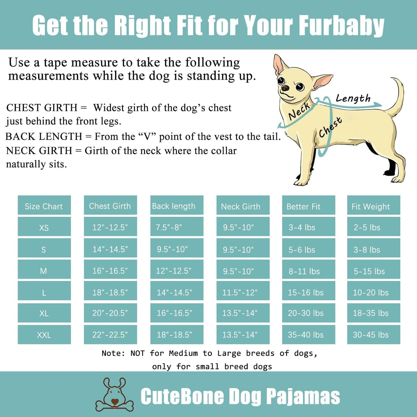 CuteBone Two-Leg Velvet Pet Pajamas Girl Dog Clothes - Soft, Cozy, and Stretchy Boy Pjs for Small, Medium Dogs and Cats Winter Sleepwear Apparel LTP03L