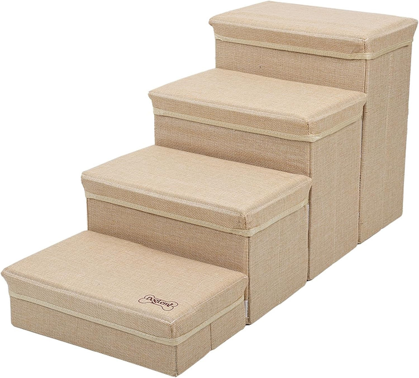 Pet Stairs for Bed Rise Dogs and Cats with Storage Climbing Supplies Furniture Large Capacity Storage Pet Ladder Dog Stairs to Bed