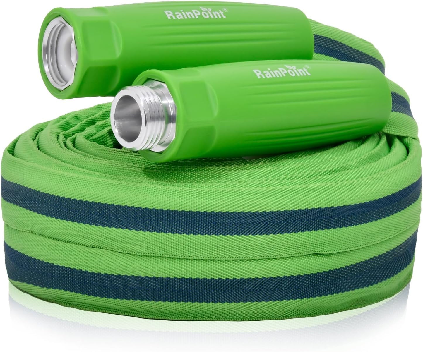 RAINPOINT Garden Hose 50FT, Up to 60% Lighter Non-Expanding Water Hose with TPE Inner Tube, Lightweight & Flexible Anti-Kink Hose, 800D Oxford Fabric, Weather-Resistant, 450PSI Burst, 3/4" Fittings