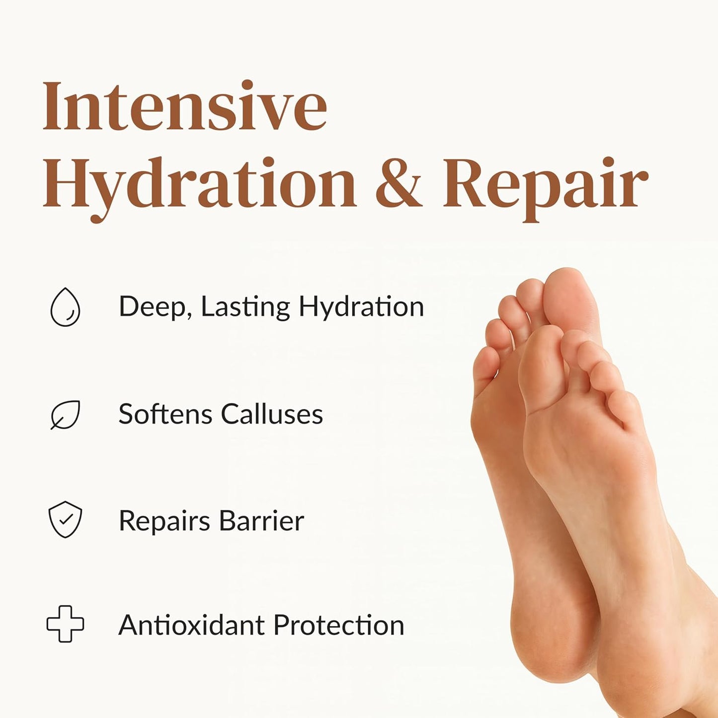 Epielle Hydrating Foot Mask 6 Pairs, Relieve and Soften with Shea Butter & Jojoba Oil, Deep Moisturizing Socks for Dry, Cracked Feet, Self Care Gifts for Women, Spa Kit, Easter Basket Stuffers