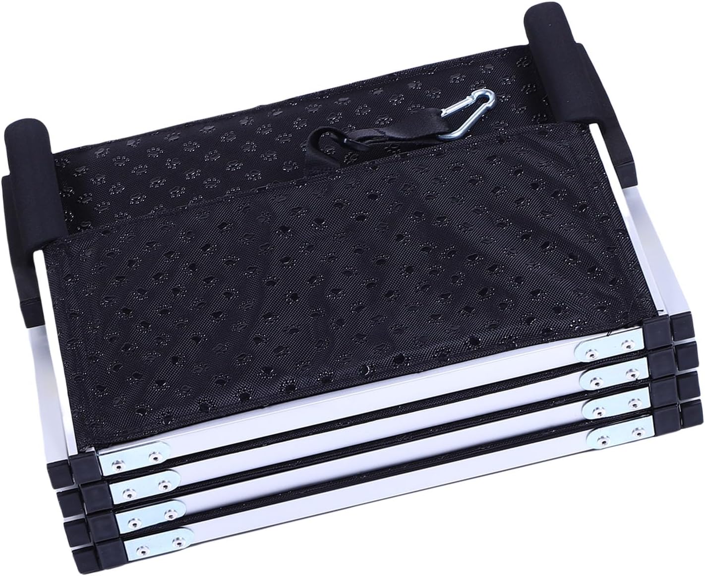 Aluminum Alloy 5 Step Dog Ramp Non Slip Finish Portable Foldable Dog Stair for SUV Truck Bed