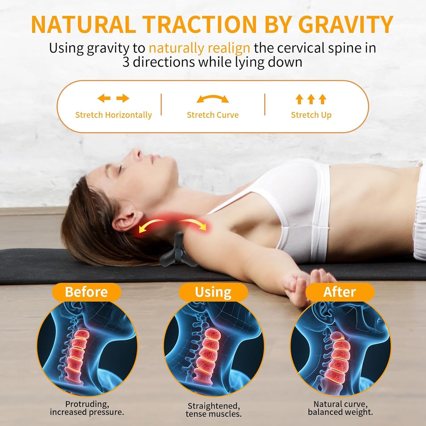 Docemel Occipital Release Tool,Neck Massager and Shoulder Trigger Point Massager for Headache Relief,Deep Tissue Trigger Point Massage Tool with Acupressure Design Targeting Hard-to-Reach Muscles