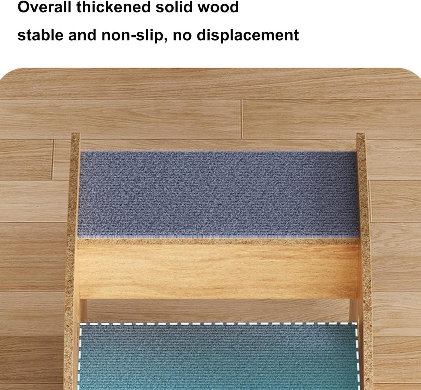 Pet Steps for Cats | Dog Steps Pet Stairs Dog Ramp | Non-Slip Cat Stairs, Wooden, High Bed Climbing Bed, Supplies