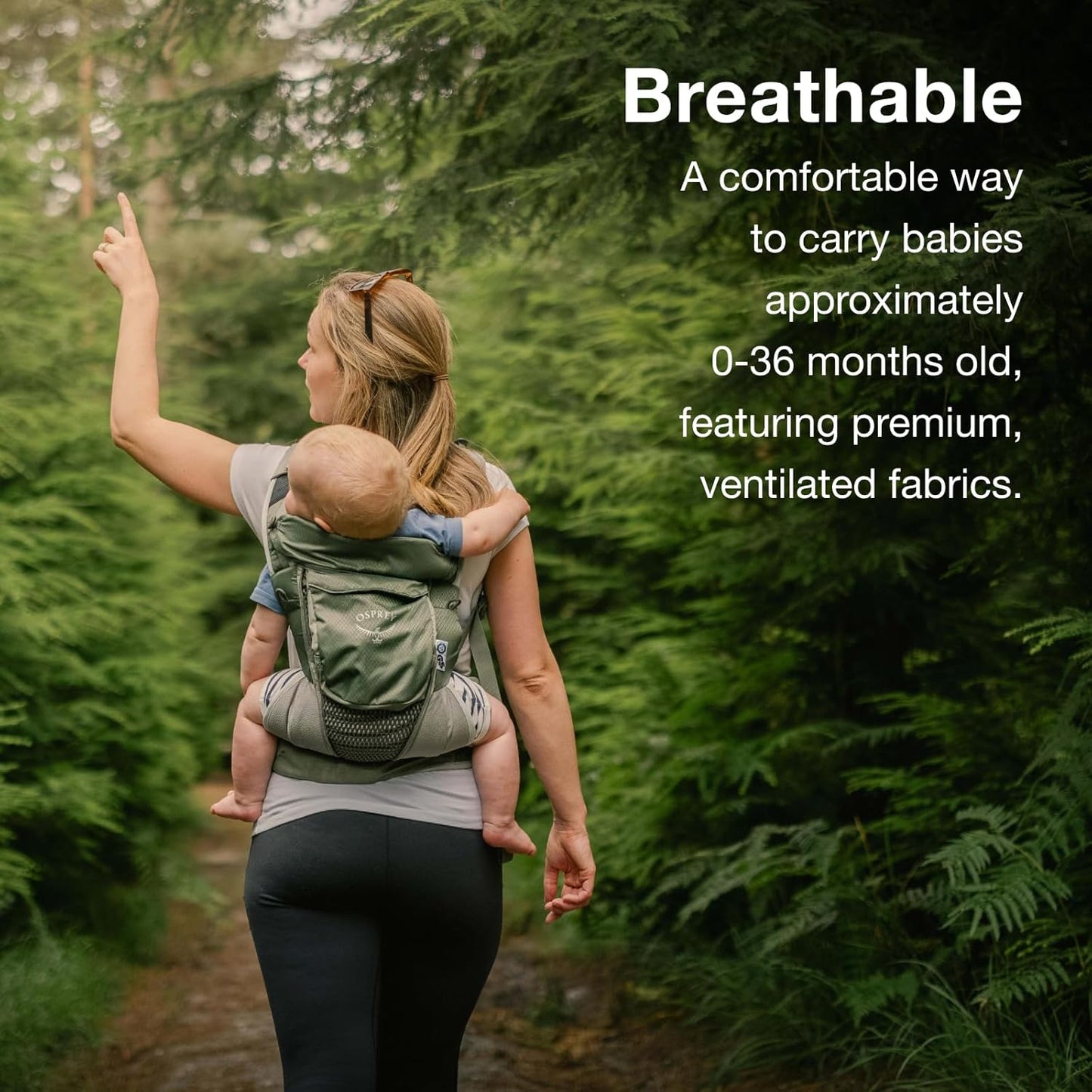 Osprey Poco Soft Convertible Baby Carrier for Newborns - Ergonomic Toddler Sling