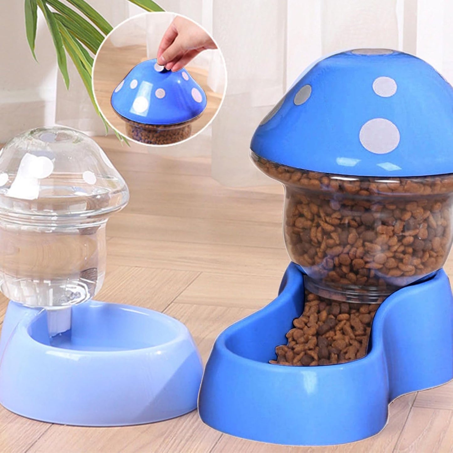 Cats Bowl Pet Automatic Water Bowl Food Bowl Pet Bowl Large Capacity Dog Feeding Bowl Water Dispenser for Small Pet Dogs