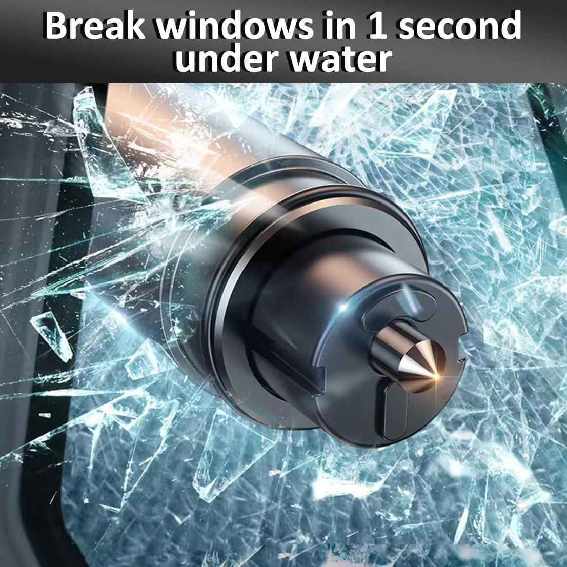 Safehammer - 2026 Upgraded Safe Hammer Glass Breaker Under Water, Car Hammer Seatbelt Cutter Window Breaker Emergency Escape Tool, Safehammer Glass Breaker for New Cars (3PCS)