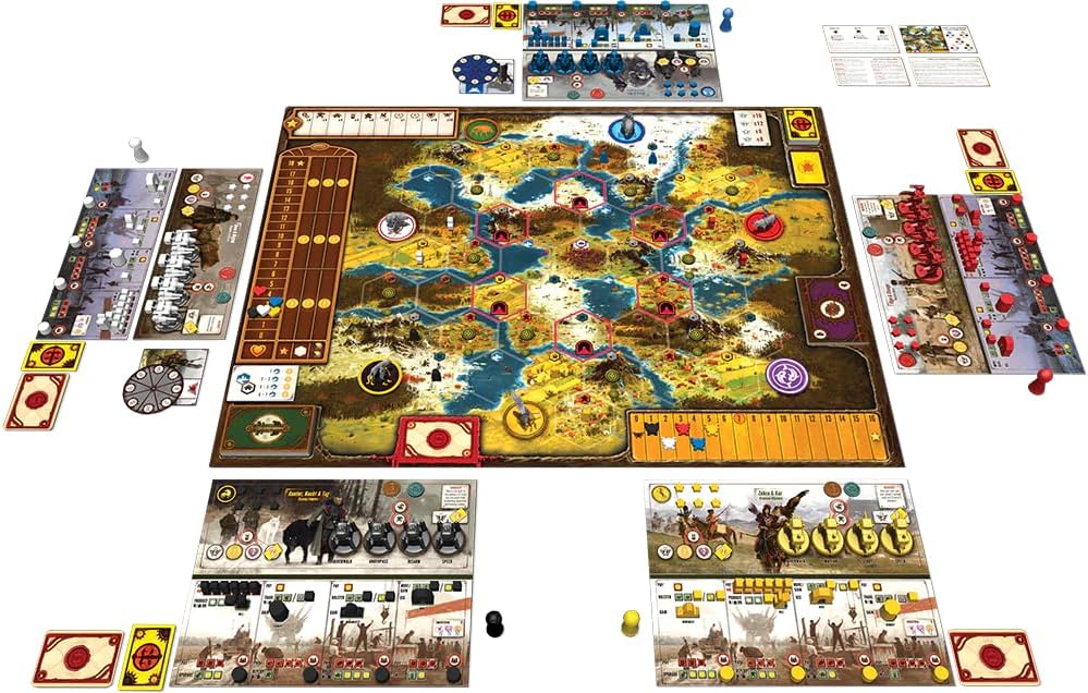 Stonemaier Games: Scythe (Base Game) by Jamey Stegmaier | an Engine-Building, Area Control Strategy Board Game with Mechs, Set in Dieselpunk 1920+ Europe for Adults and Family | 1-5 Players, 115 Mins