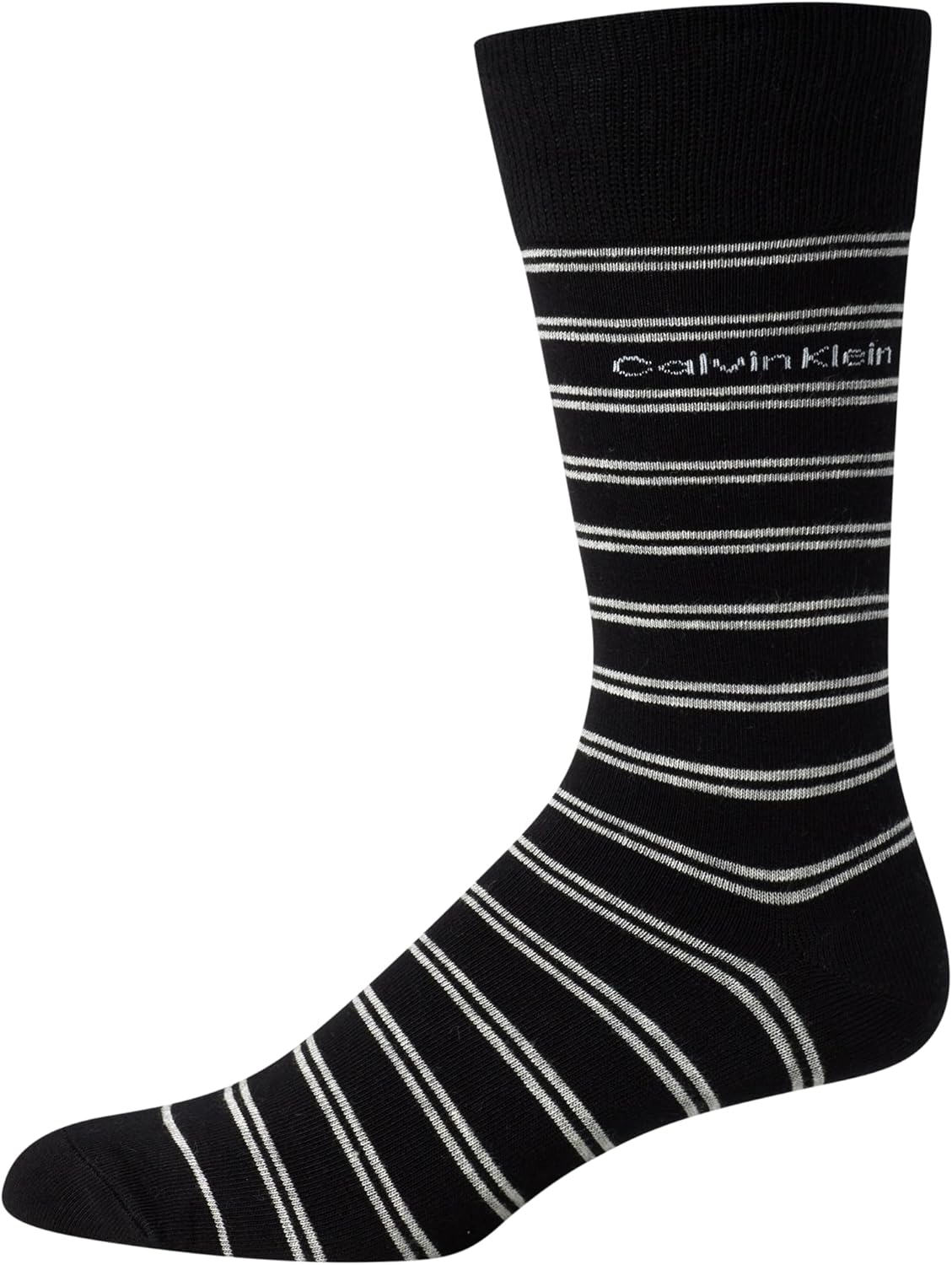 Calvin Klein Mens Dress Socks - 8 Pack Breathable Cotton Blend Work Crew Socks for Men for Casual Business & Formal Wear