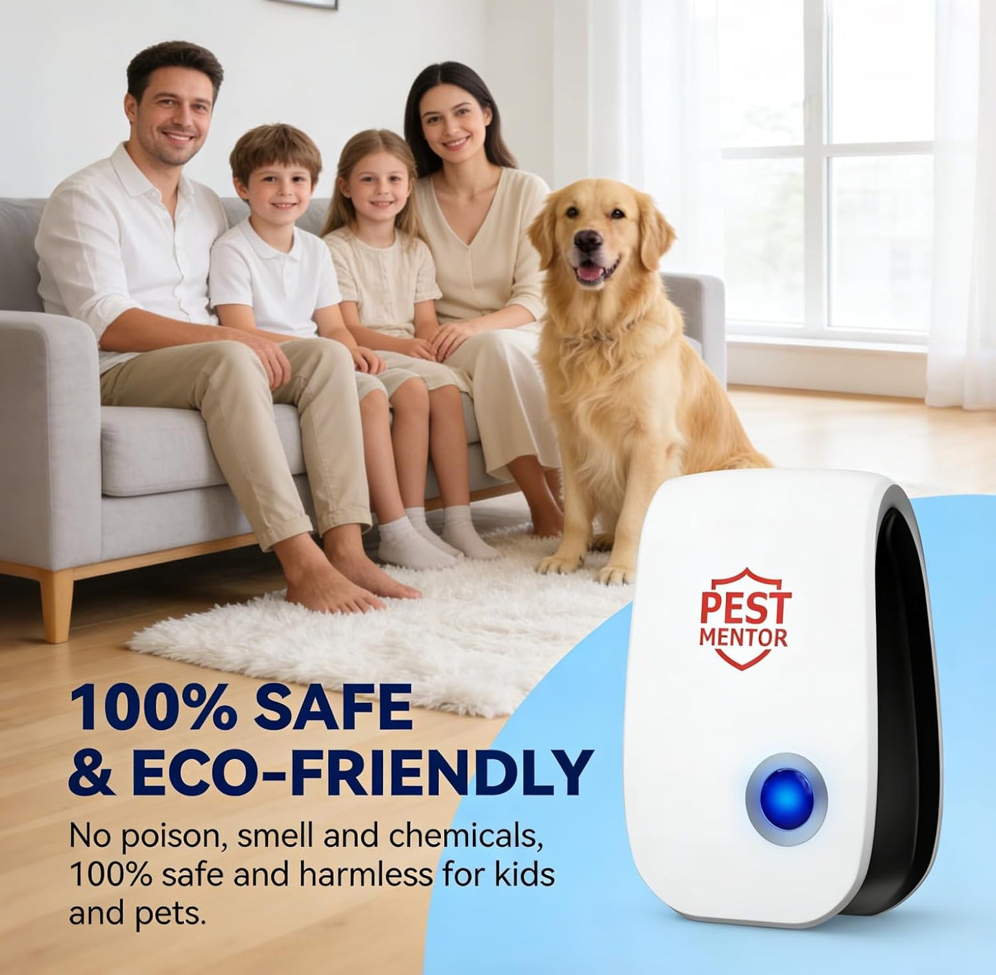 Upgrade Ultrasonic Pest Repellent Plug in, Electronic Rodent Repellent with Ultrasonic, Insect Repellent for Mouse Mice,Roach,Ant Spider, Indoor Pest Control for Home,Bedroom,Office – 10 Pack