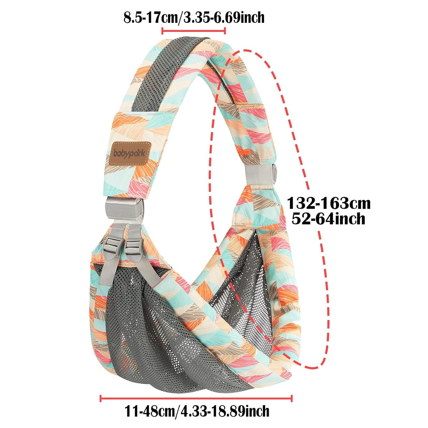 IULONEE Baby Wraps Carrier Baby Carrier Newborn to Toddler Lightweight Infant Wrap Sling Baby Holder Adjustable Toddler Carrier Holder Ergonomic Baby Sling for Newborn Up to 6-36 Months (Colorful)