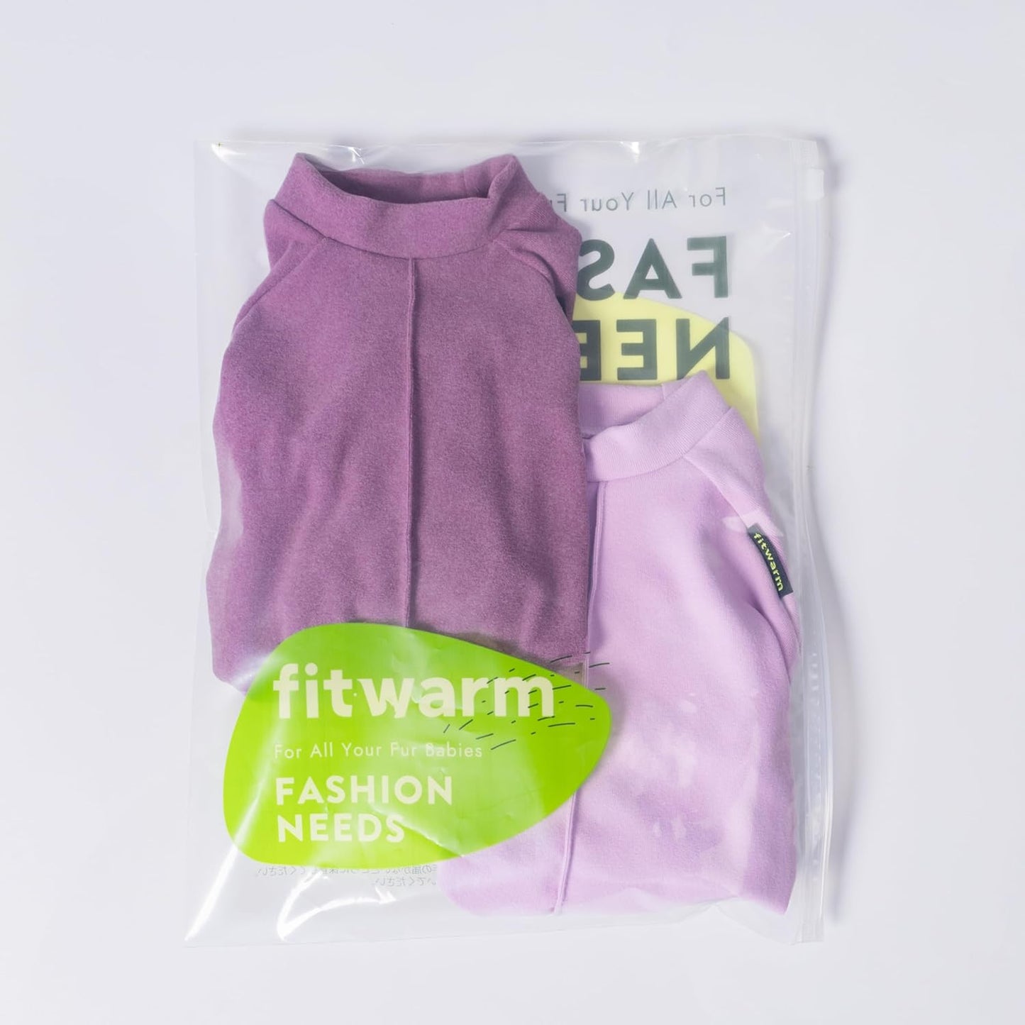 Fitwarm 2 Pack Lightweight Fleece Dog Pajamas, Warm Winter Dog Clothes for Small Dogs Boy Girl, Cozy Pet Onesie with Feet, Violet Purple, Large