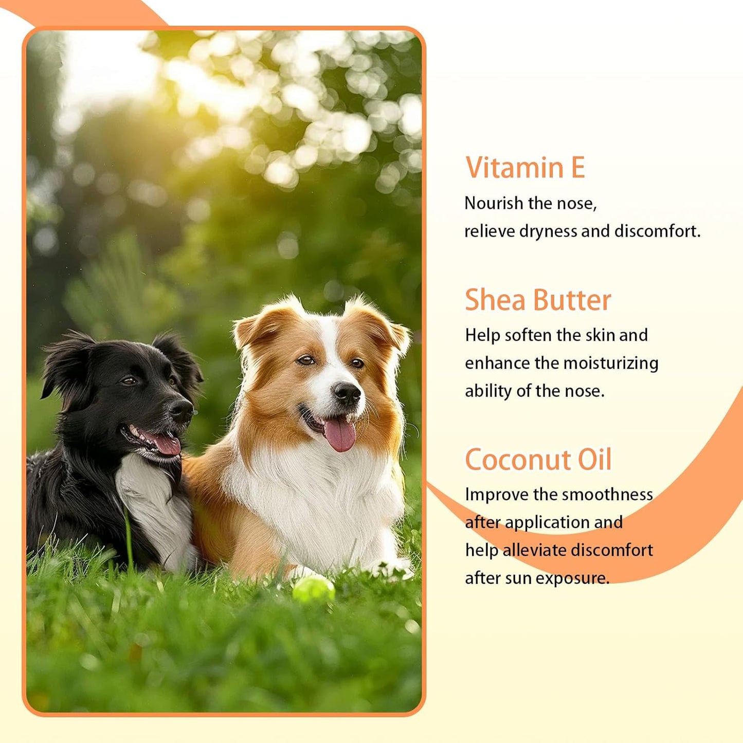 Dog Sunscreen SPF 25 [6 g *2], Safe Sea Sunscreen with Coconut Oil & Shea Butter, No Irritating Fragrance Snout Soother Dog Nose Balm & Beach Defense Sunscreen