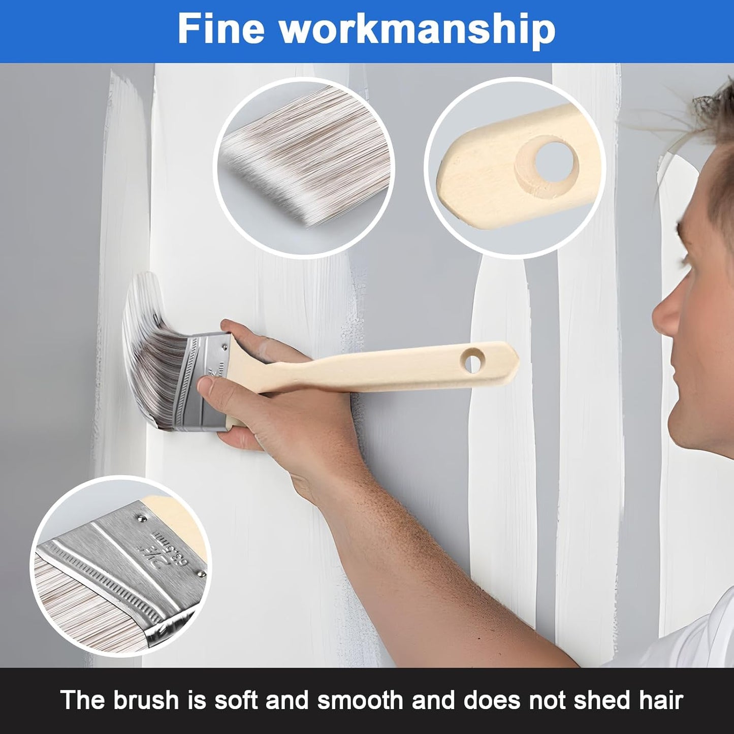 30PCS Paint Roller Kit with Extension Pole-2 to 4 FT,Wall Painting Supplies with Paint Edger Roller Brush 12",House Painting Set with Rainsuit & Drop Cloth for Home|Office|Shop Professional Painting