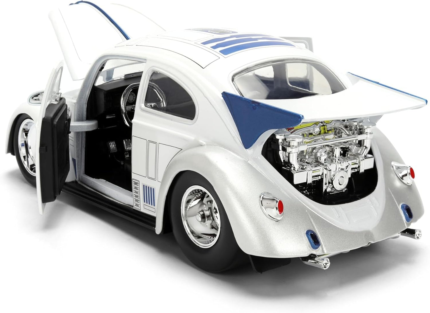 Jada Star Wars R2-D2 with 1959 Volkswagen Drag Beetle 1:24 Die-Cast Vehicle & 2.5-Inch Figure Toys