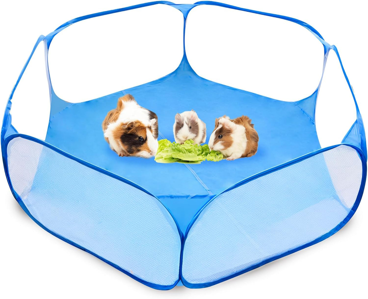 CoCoo Small Animal Portable Playpen for Indoor, Outdoor Fun, Give Your Furry Friend 360° Adventureland, Water-Resist Floor Saves Carpets, Folds Flat for Easy Storage, Ideal for Exercise, Training