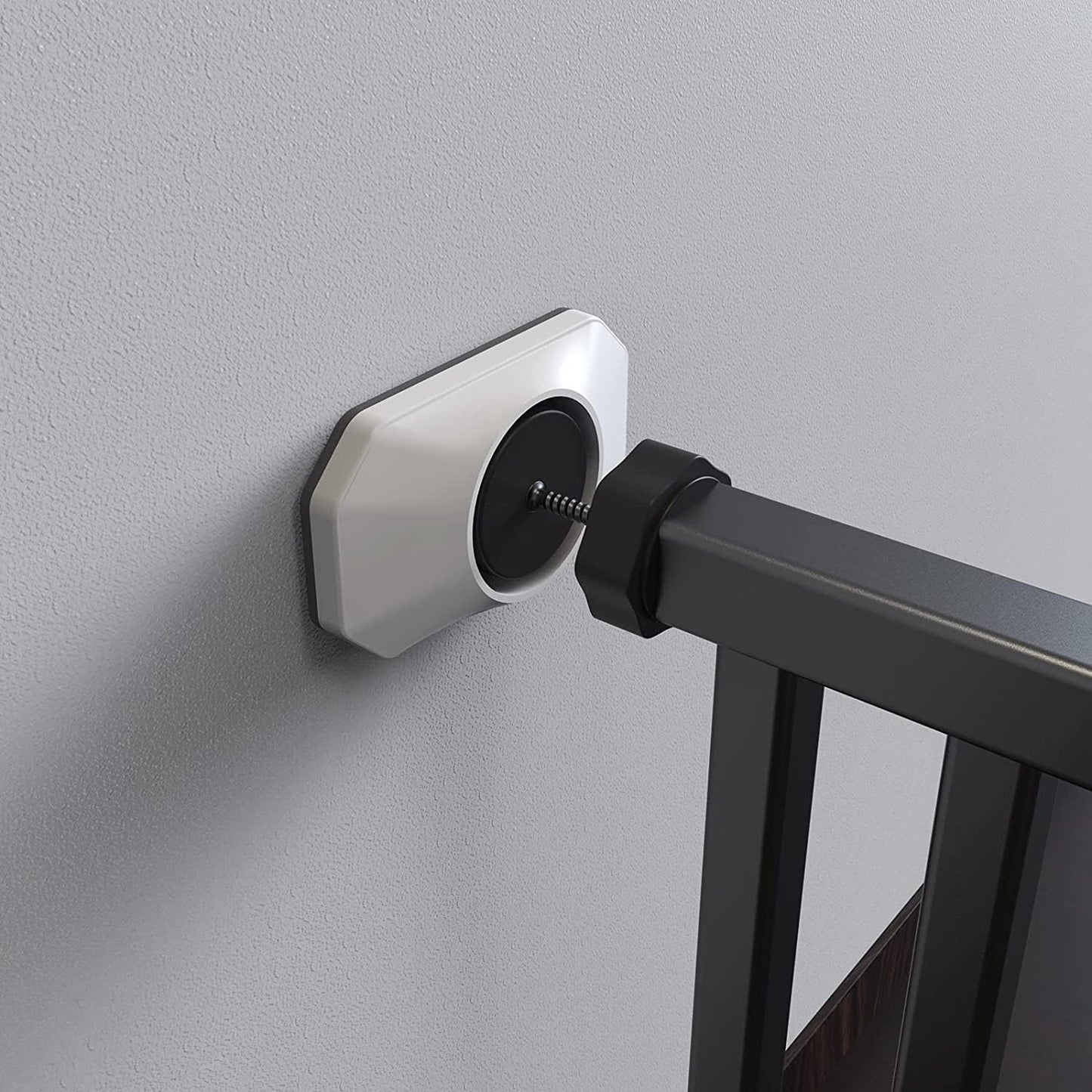 ICERO - Baby Gate Wall Protector - Protect Walls & Doorways from Pet & Dog Gates - for Child Pressure Mounted Stair Safety Gate- 8 Pack, White