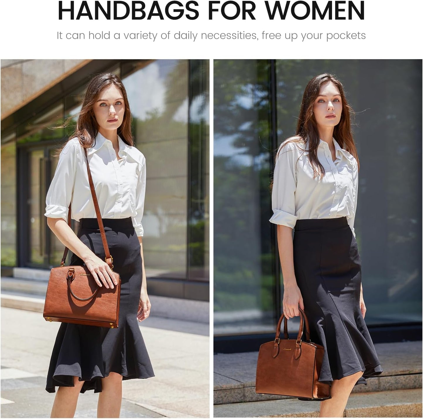 LOVEVOOK Purses and Handbags for Women, Vintage Tote Shoulder Bag Trendy, PU Leather Satchel Bag, Medium Ladies Hand Bag