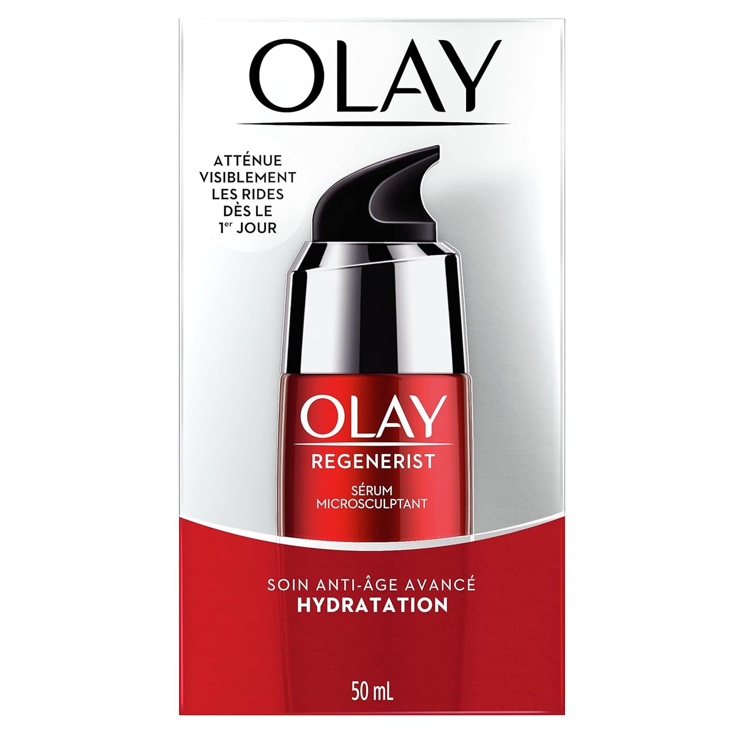Olay Regenerist Micro-Sculpting Serum, Face Serum for Women, Fragrance-Free, Anti-Aging, Anti-Wrinkle, Firming Skin Care - Triple Collagen Cream, Peptide, Niacinamide, 1.7 Oz