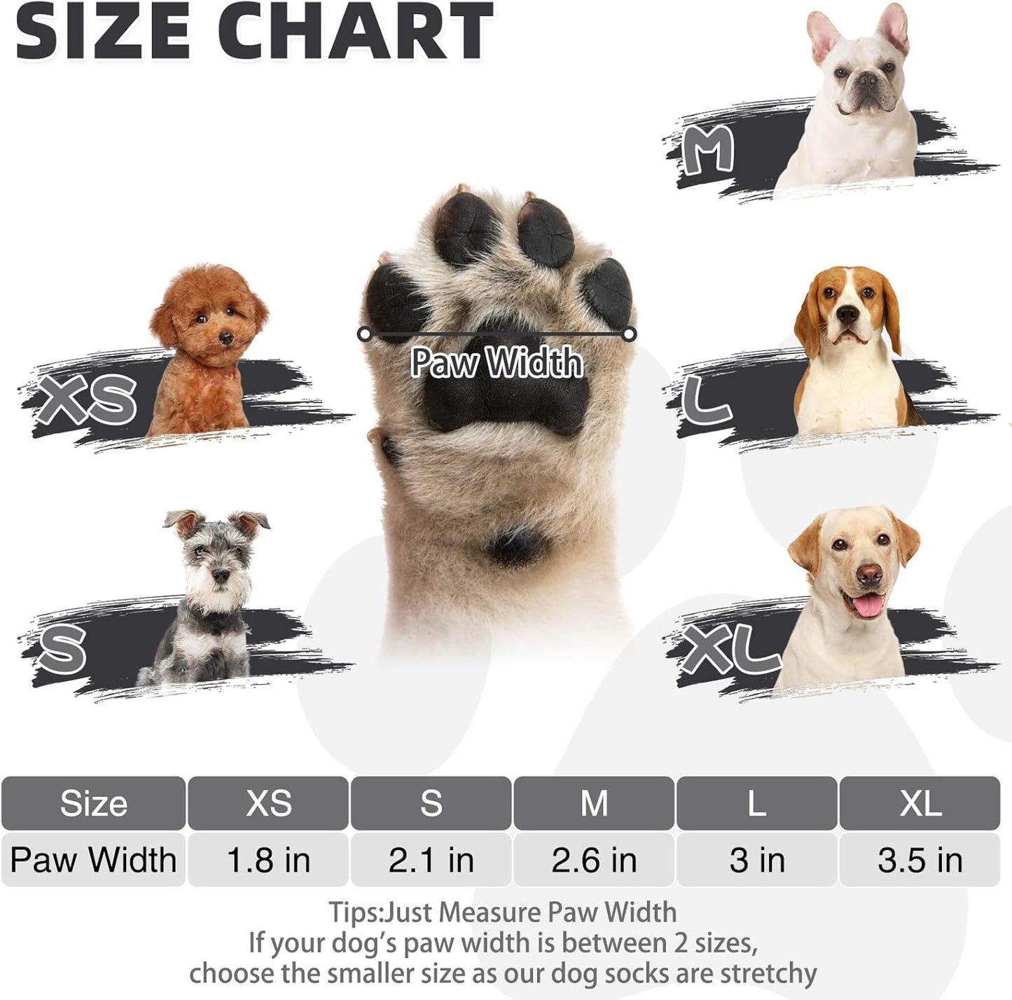 KOOLTAIL Dog Socks Shoes for Hot Pavement, Breathable & Warm Winter Dog Booties to Prevent Licking Paws for Small Medium Large Senior Dogs,Non Slip Grippy Pet Boots & Paw Protectors for Hardwood Floor