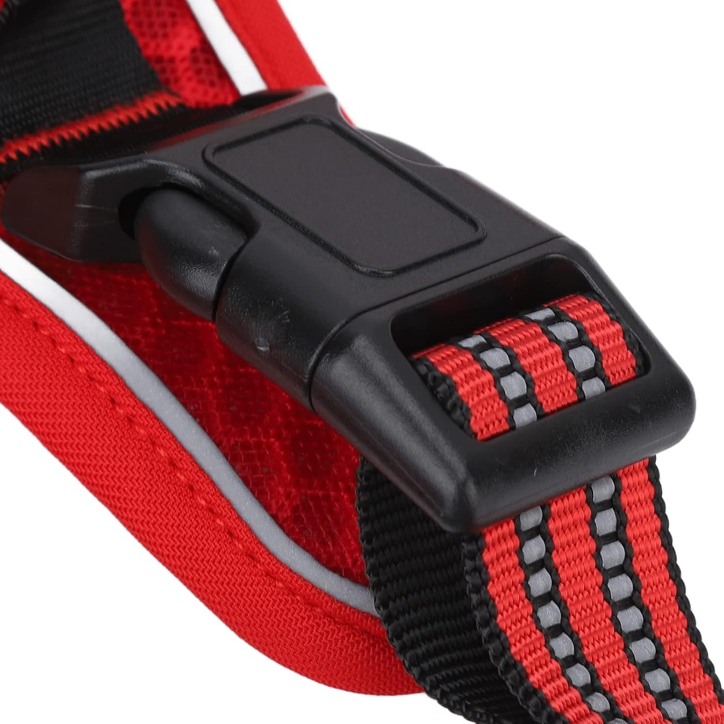 Dog Vest, Adjustable Breathable Reflective Dog Vest with Alloy Traction Buckle Harness Medium Sized Harness for Large for Outdoor Walking, Running, Training (M)