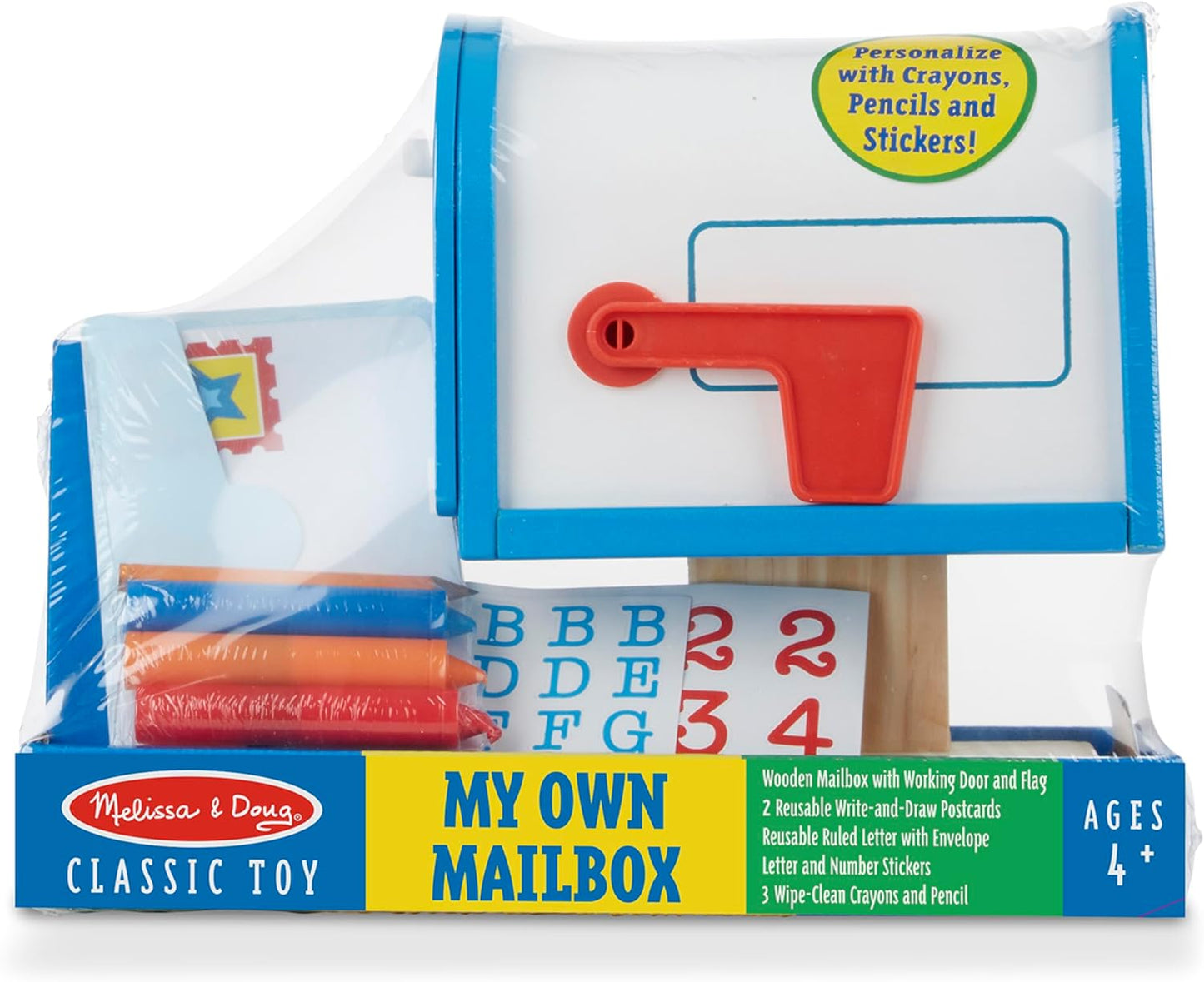 Melissa & Doug My Own Wooden Mailbox Activity Set and Educational Toy