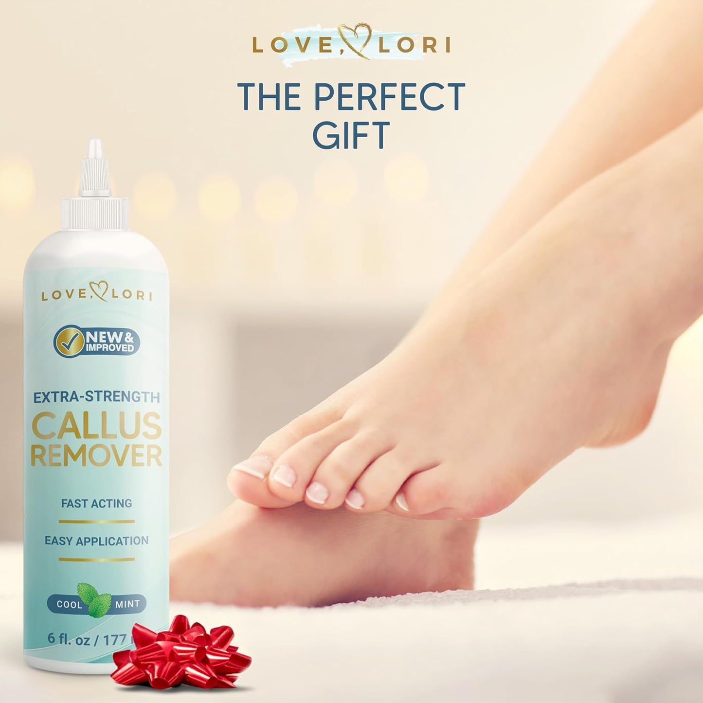 Callus Remover for Feet (Extra Strength) Foot Callus Remover Gel - Pedicure Tools for Feet Scrubber – Foot Care Spa Essentials, 6oz