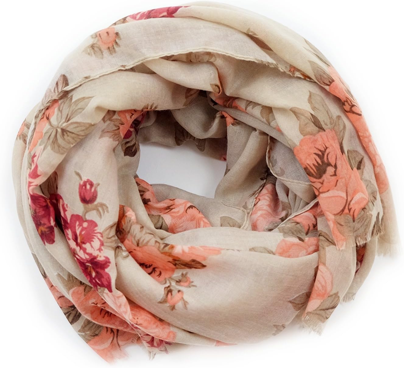 MIMOSITO Scarfs for Women Lightweight Floral Flower Fashion Wrap Shawl Fall Winter
