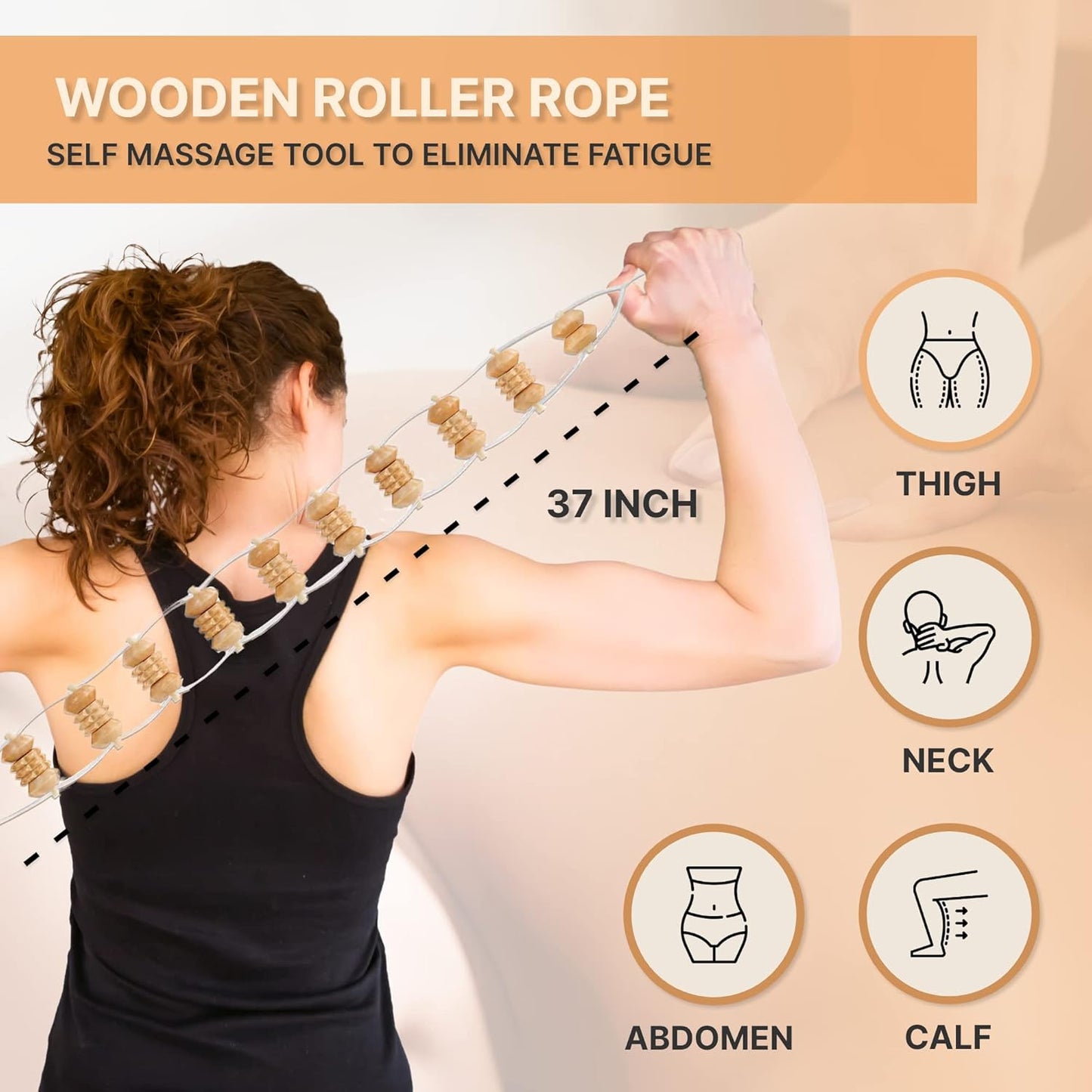 Wood Therapy Massage Tools 6-in-1, Lymphatic Drainage Massager Maderoterapia Kit - Anti Cellulite Body Sculpting & Contouring Wood Therapy Kit for Muscle Pain Relief & Deep Tissue Relaxation