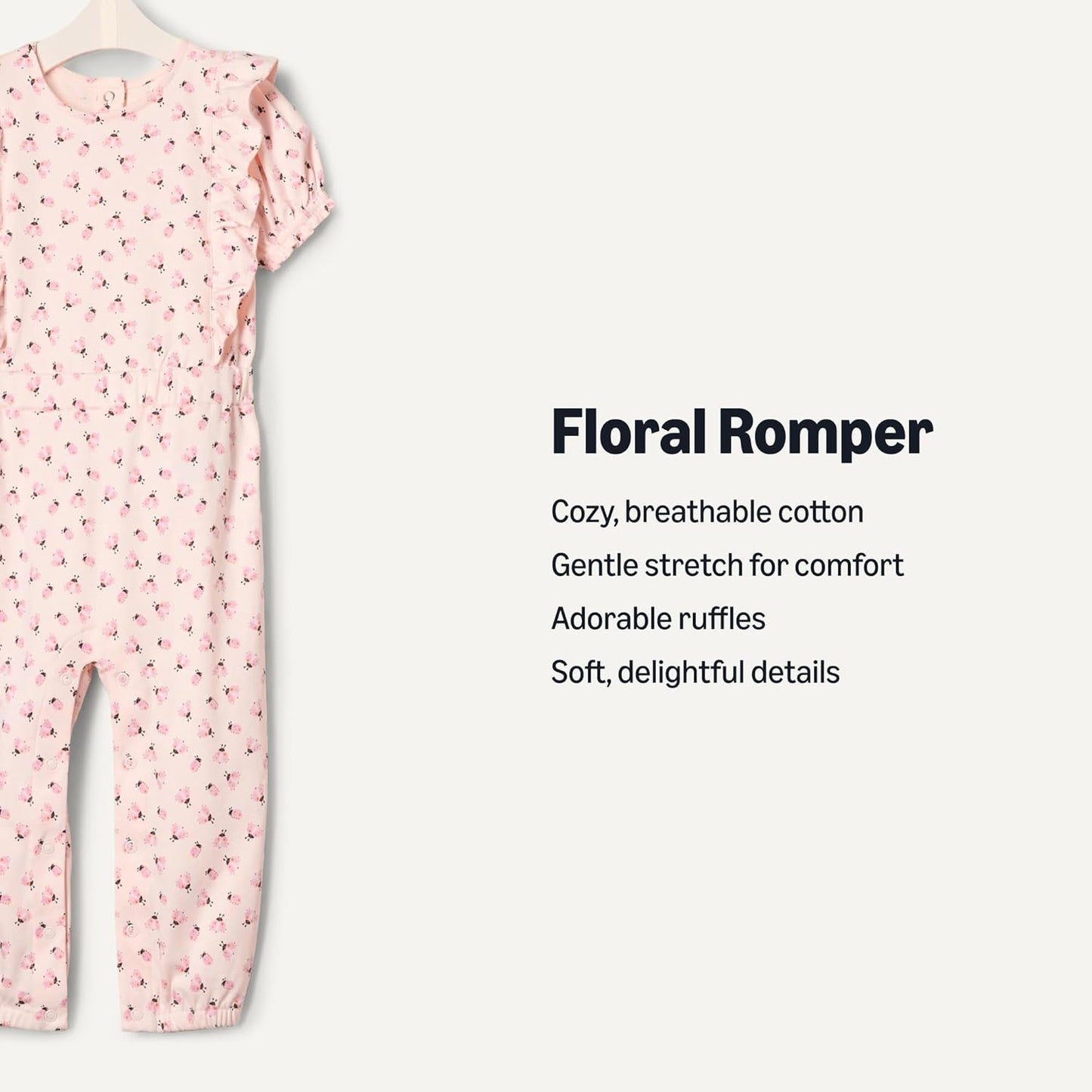 Amazon Essentials x Sofia Grainge Toddlers and Baby Girls' Ruffle Romper