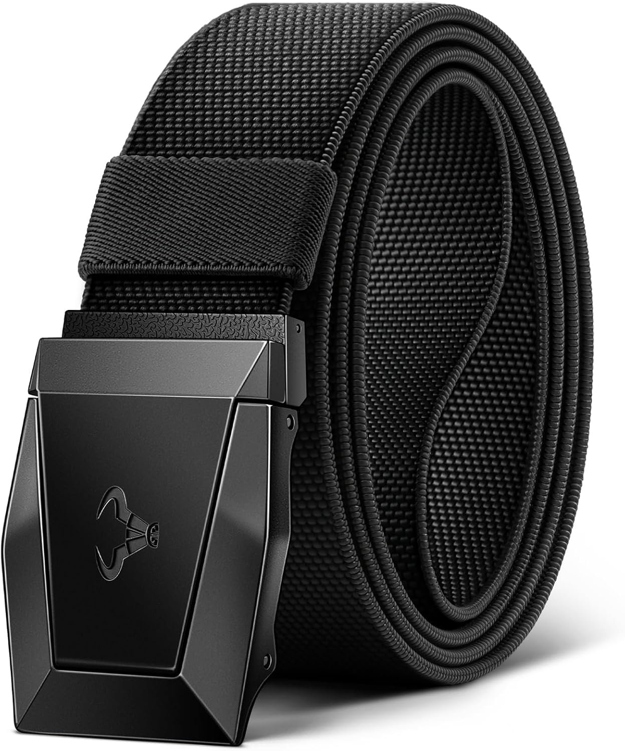 BULLIANT Tactical Belt for Men, Men Stretch Nylon Web Gift Belt 1.5"-Hiking Rigger Military Work-Quick Release