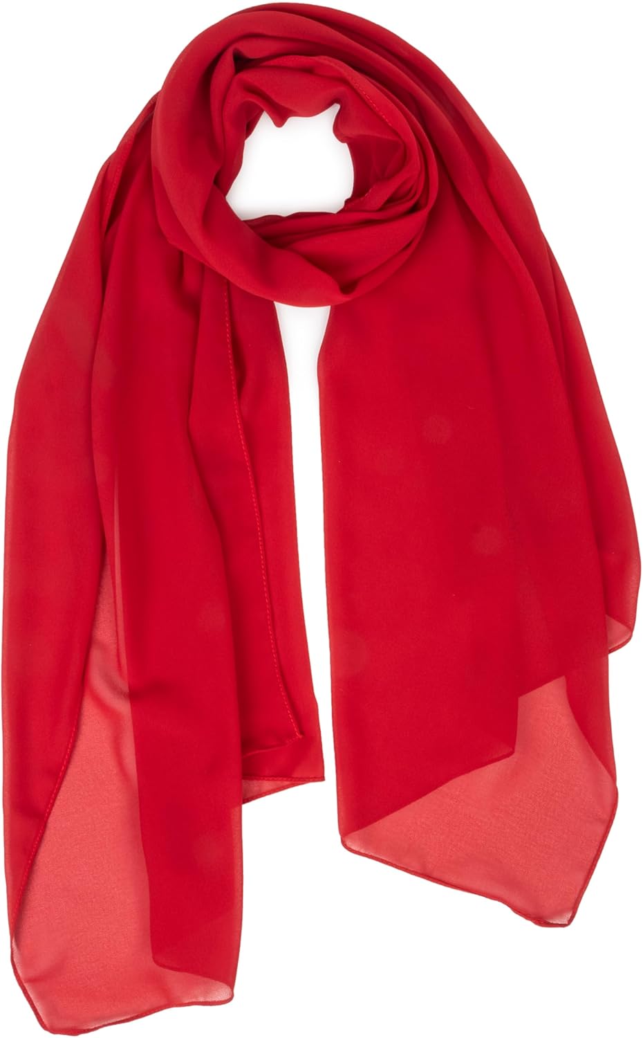 INOGIH Chiffon Scarf Sheer Wrap for Women Lightweight Soft Summer Silky Scarf for Wedding Evening Dresses Dating Travel