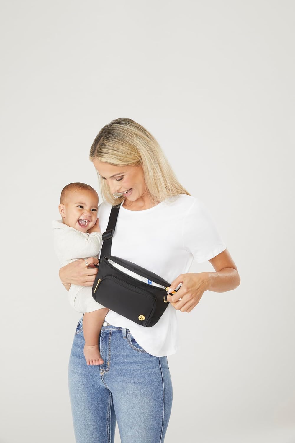 HUGGIES Unisex-Adult Diaper Waistpack Crossbody Bag