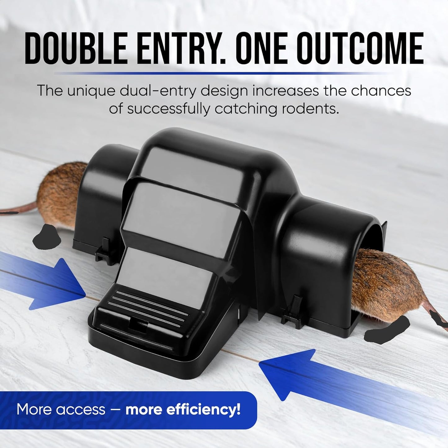 Rat and Chipmunk Traps. Prevents Accidental Triggering with Dual Tunneled Design. Covered Snap Traps, Reusable, Pest Control for Rats,Outdoor Indoor & Use 4 Pack (4)