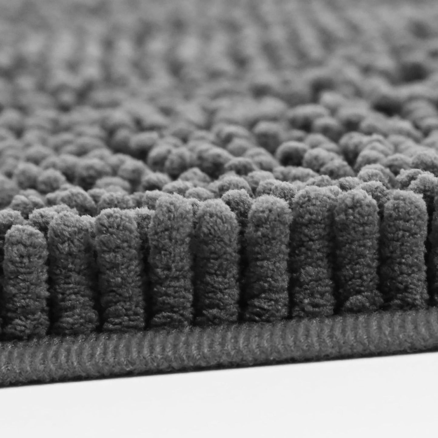 Ultra Absorbent Dog Door Mat for Muddy Paws, 72" x 36" Chenille Mud Mat for Dogs, Quick Dry, Trap Dirt Non-Slip Machine Washable Entry Rug for Indoor Outdoor Entrance, Dark Grey