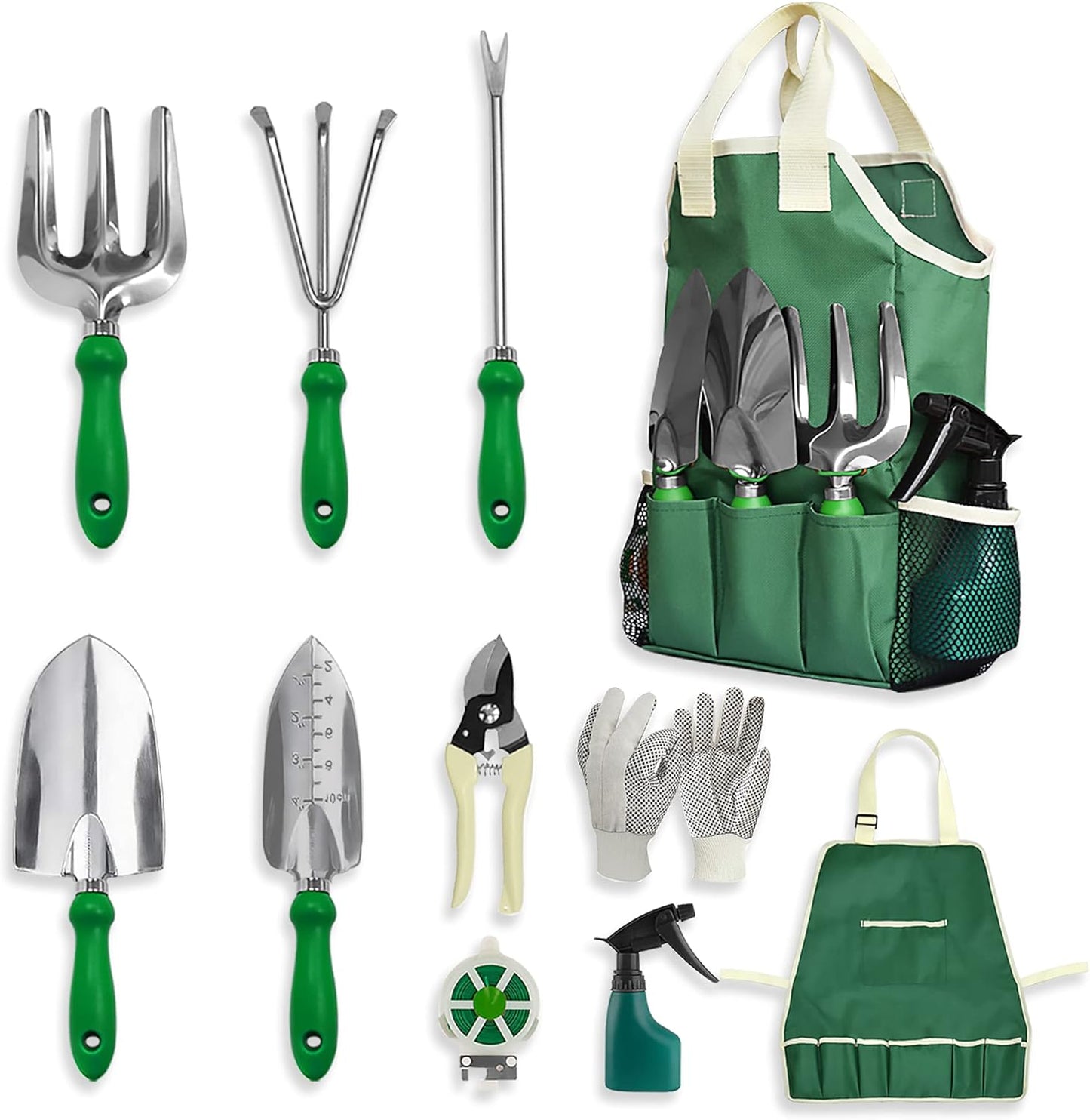 GardenHOME 11-Piece Gardening Tool Set – Garden Kit with Tote Bag, Apron & Accessories, Perfect Gardening Gifts for Women, Moms, and Beginners