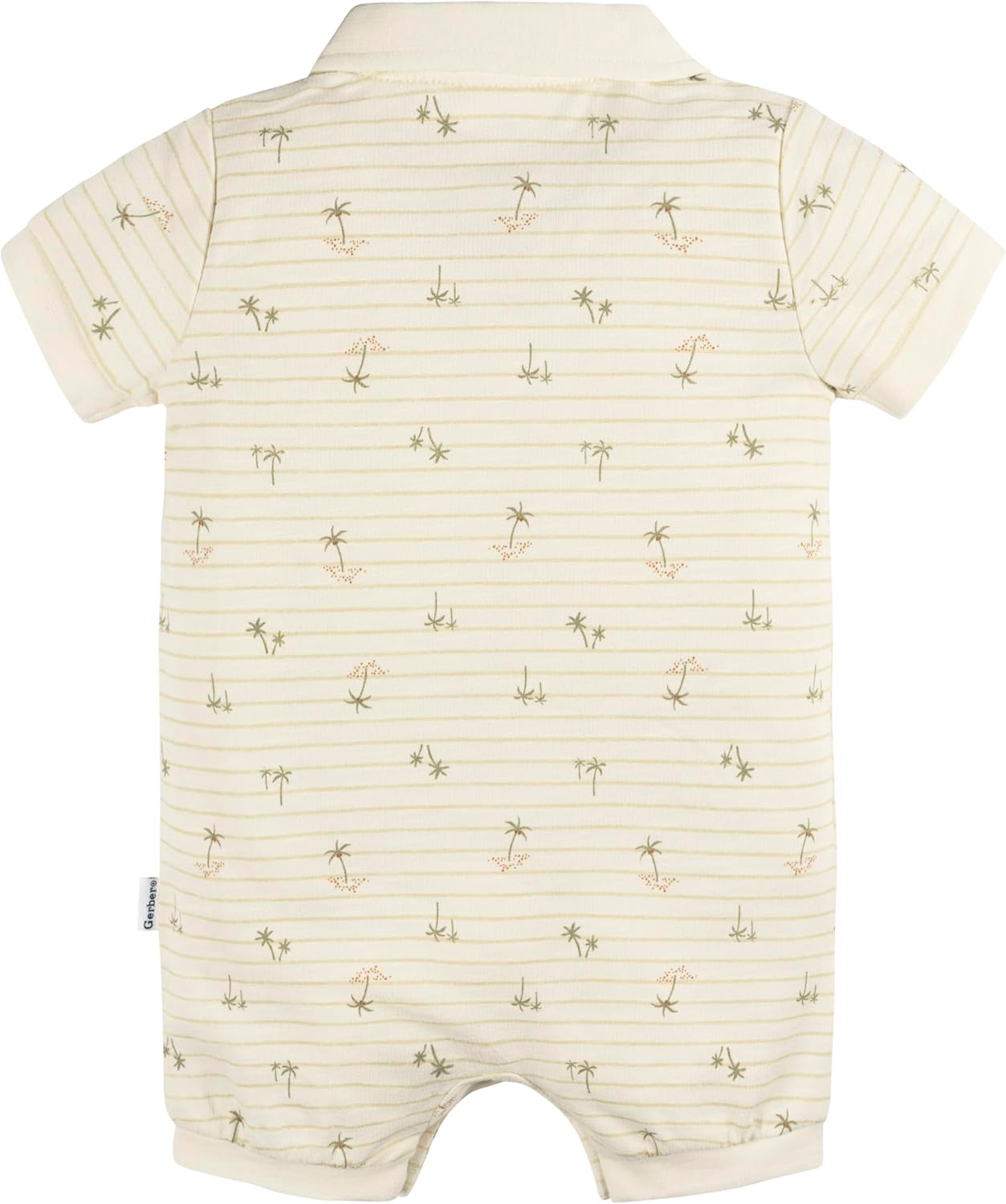Gerber Baby Boys' Cotton Polo Romper