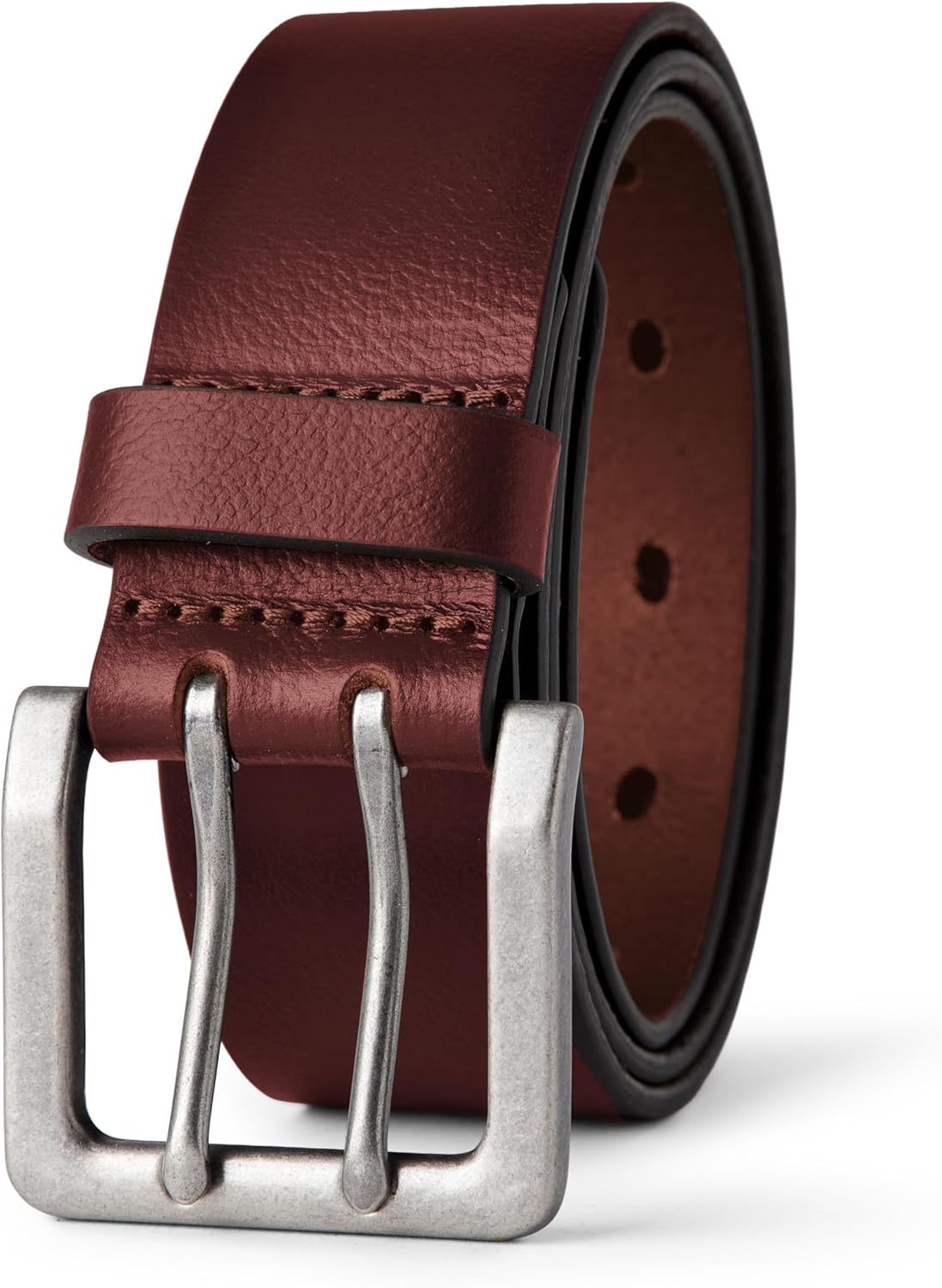 Amazon Essentials Men's Double Prong Leather Belt