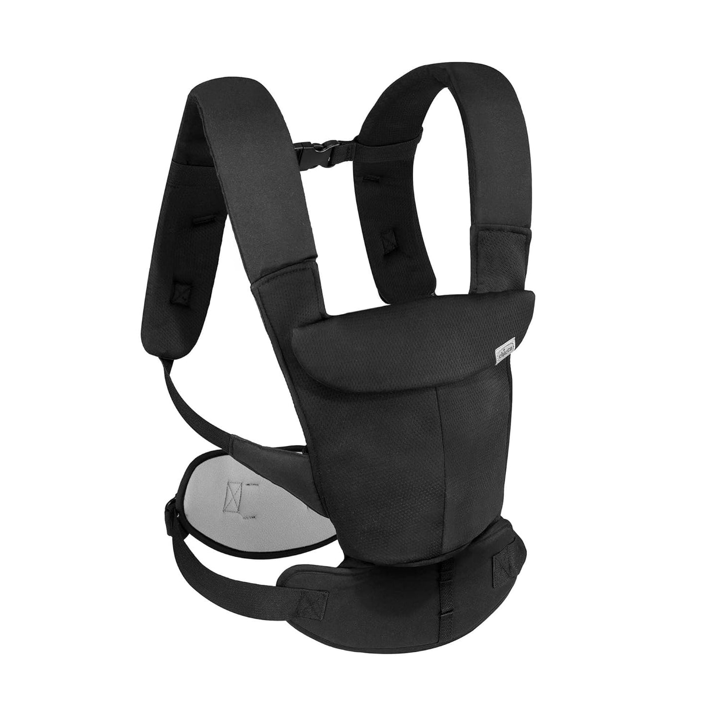 Chicco SnugSupport 4-in-1 Infant Carrier, Front and Back Carry Positions, Infant Backpack, Baby Carrier Newborn to Toddler, for Infants 7.5-33 lbs., Black/Black