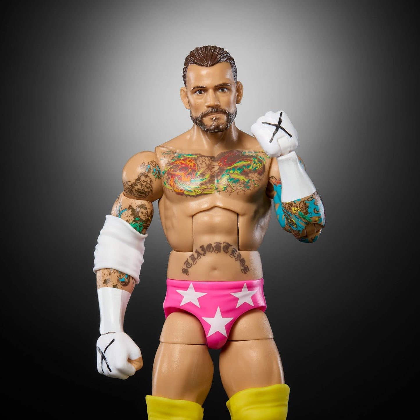 Mattel WWE Elite Action Figure & Accessories, Series #113 6-inch Collectible 6-inch Collectible CM Punk with 25 Articulation Points & Swappable Hands