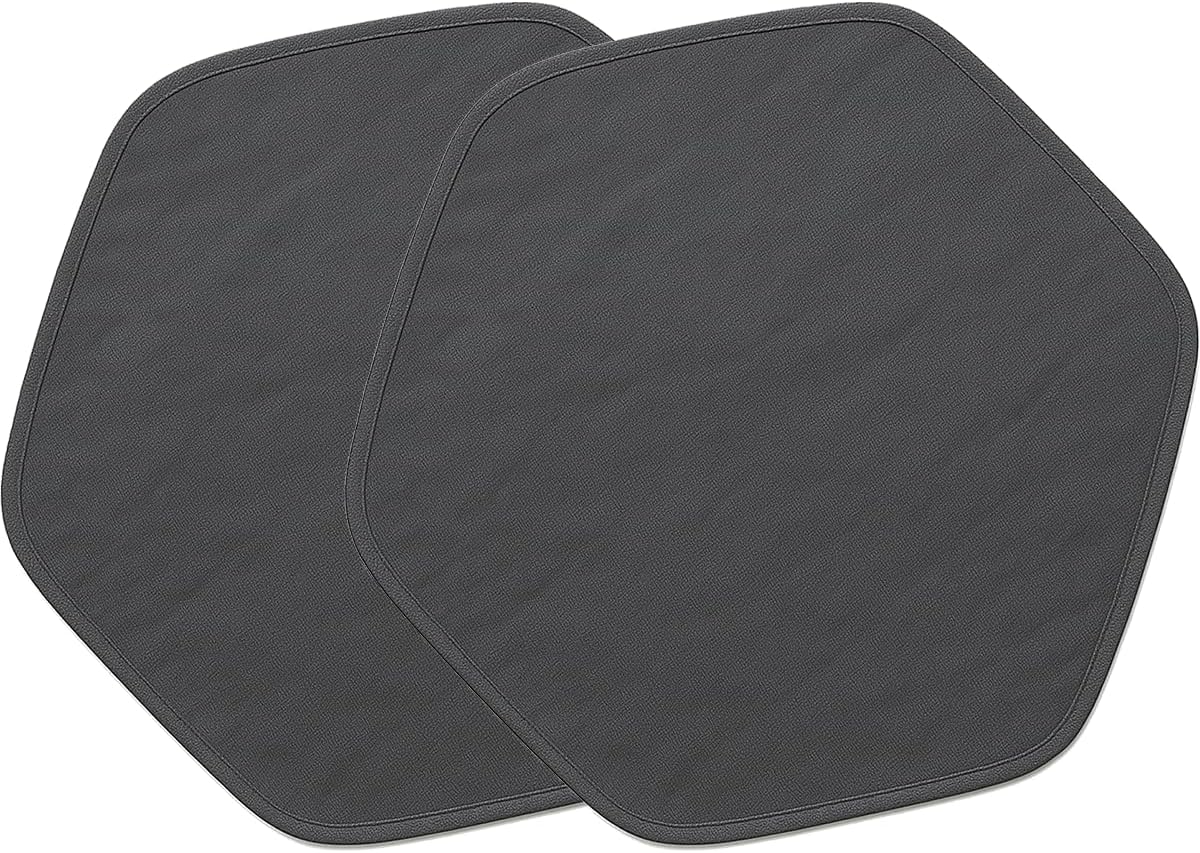 Amakunft 2Pcs Waterproof Hexagon Playpen Mat Washable Pee Pad Fit with Small Animal Playpen (42.5in x 41in) Reusable Pet Bedding Liner for Guinea Pig, Rabbit, Hamster, Chinchilla, Hedgehog