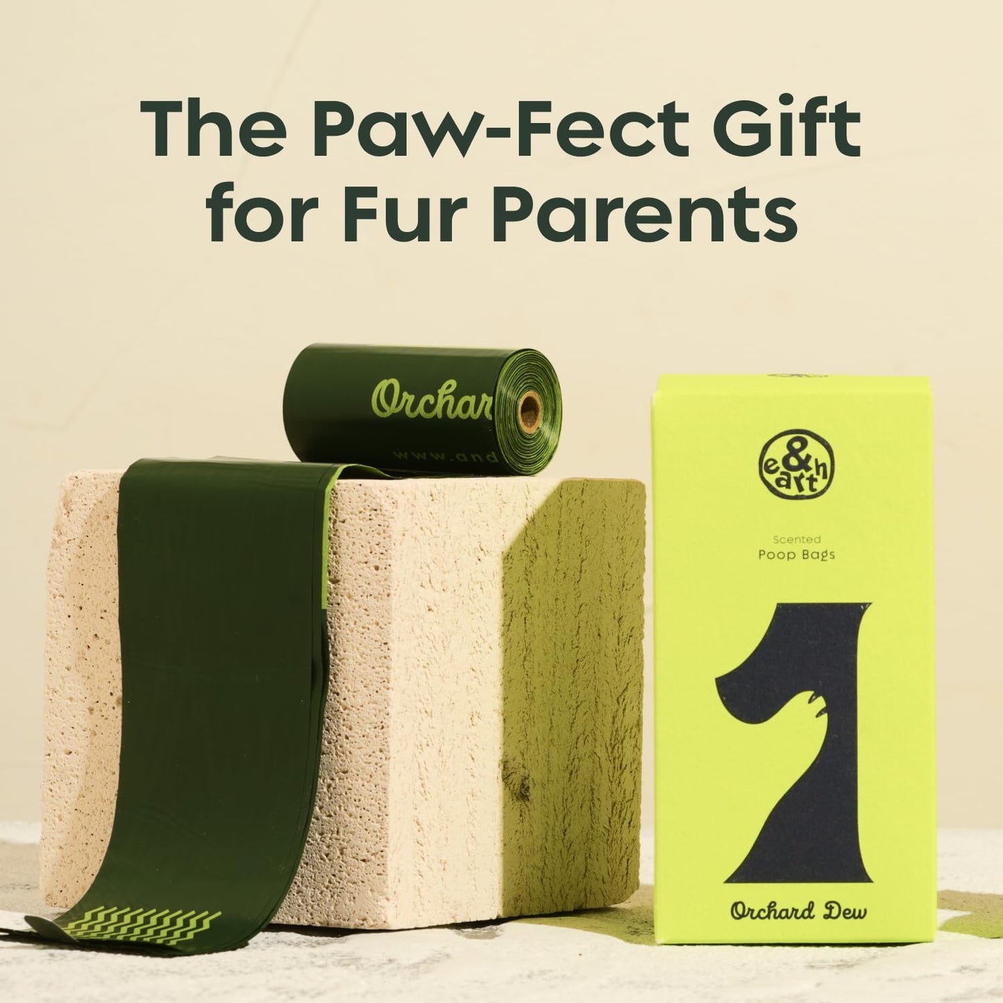 &earth Poop Bags for Dogs, Leak-Proof, Extra Thick, Fig-Scented Waste Bag Refill Rolls, 9x13 Inch, 120 Count
