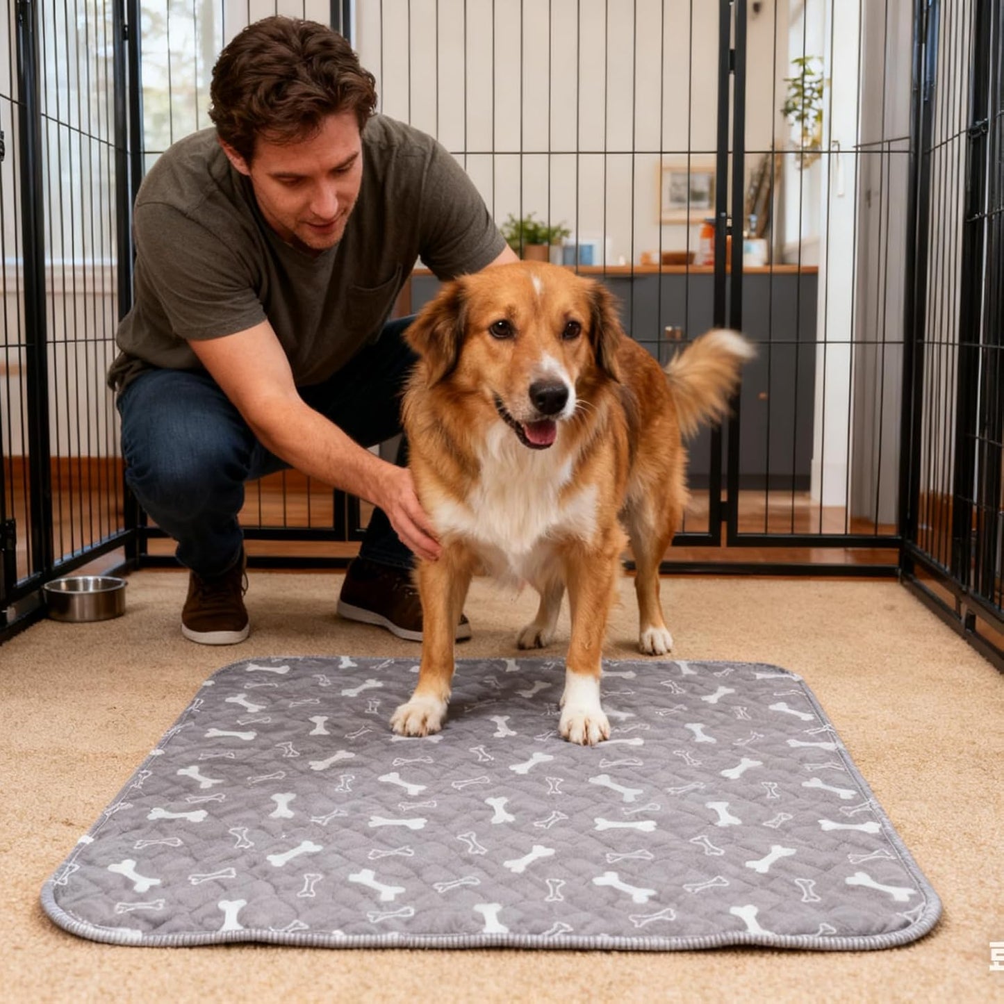 Pet Training Pee Pads, Reusable Absorbent Mat, Fast Absorbin Washable Pee Pads for Protection, Odor Reducing, Cat Care Accessories, Home Travel Litter Box Grass Training