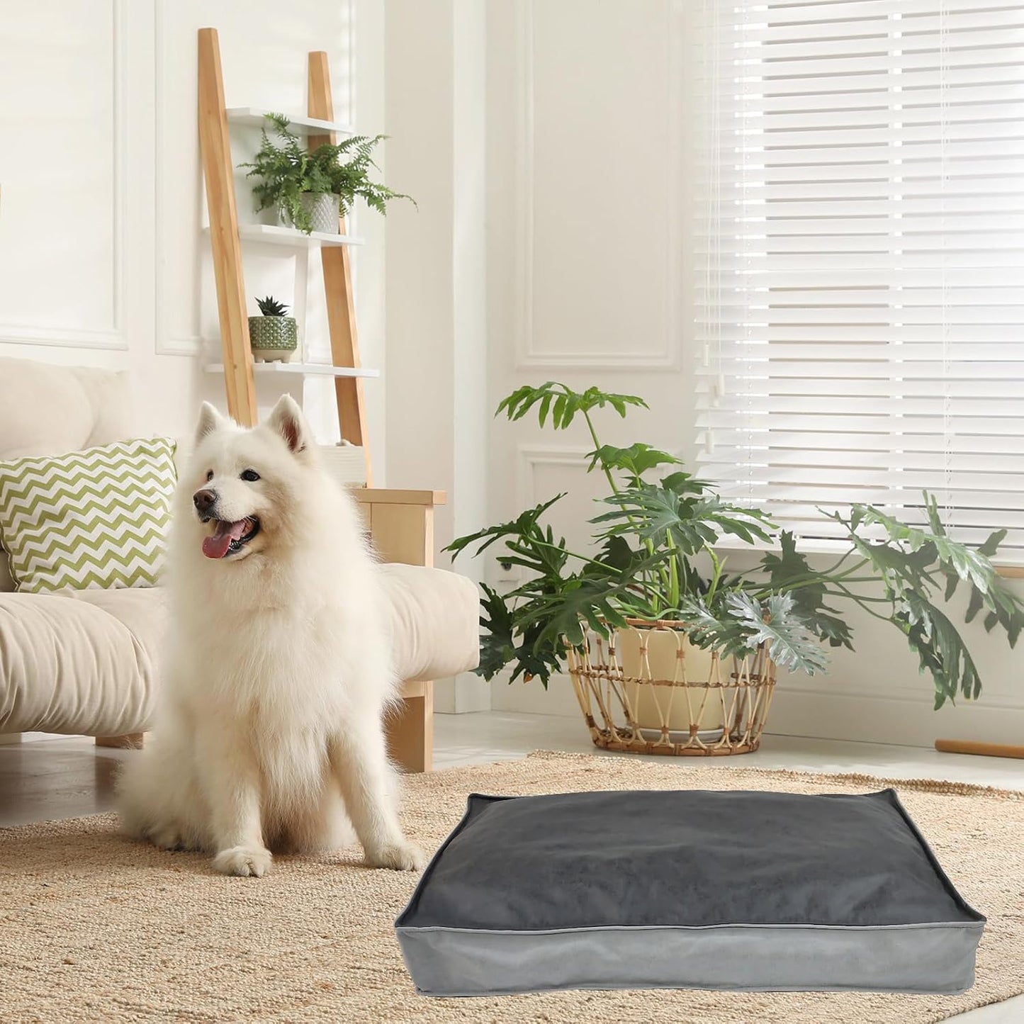 Dog Bed Cover, Comfortable and Quiet Dog Bed Covers for Pet Mat Bed,Washable Removable Cover，Faux Leather Pet Nest, 30" L x 20" W x 3" H ，Cover Only