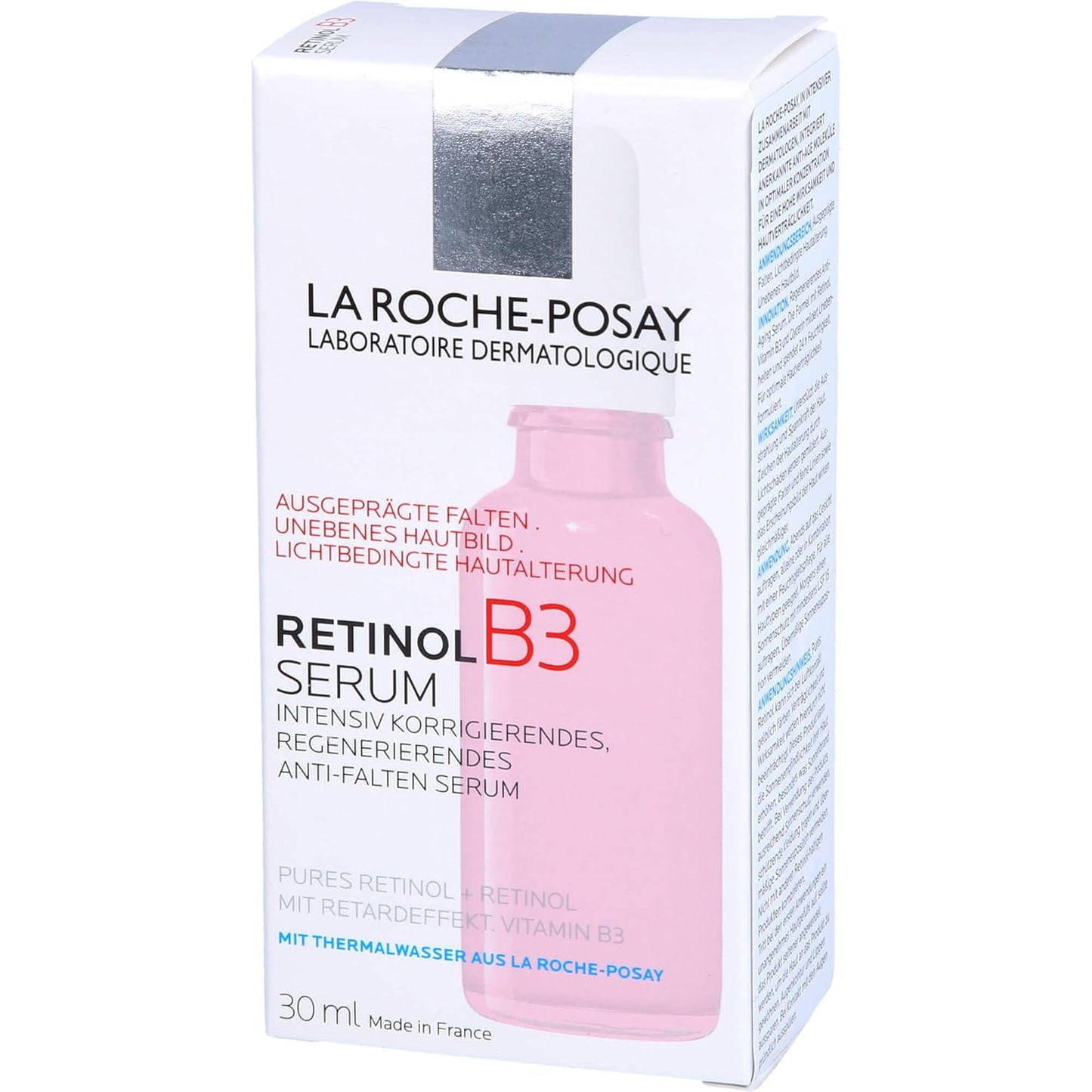 La Roche-Posay Pure Retinol Face Serum with Vitamin B3, Anti Aging Face Serum for Lines, Wrinkles & Premature Sun Damage to Resurface & Hydrate, Suitable for Sensitive Skin, 1.0 Fl. Oz
