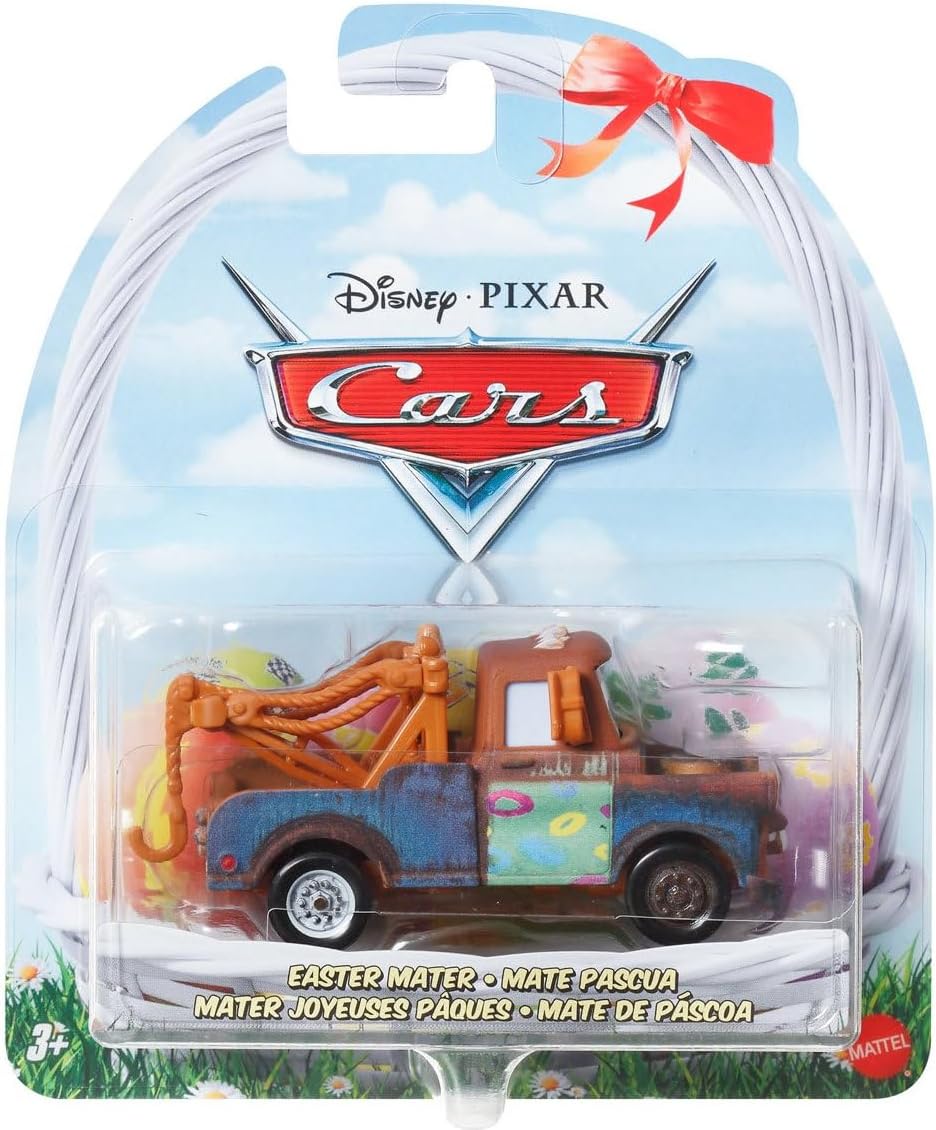 Disney Pixar Cars Easter Diecast Vehicles, 6-Pack Collection, Lightning McQueen, Mater, Holiday Theme HTY61-963C