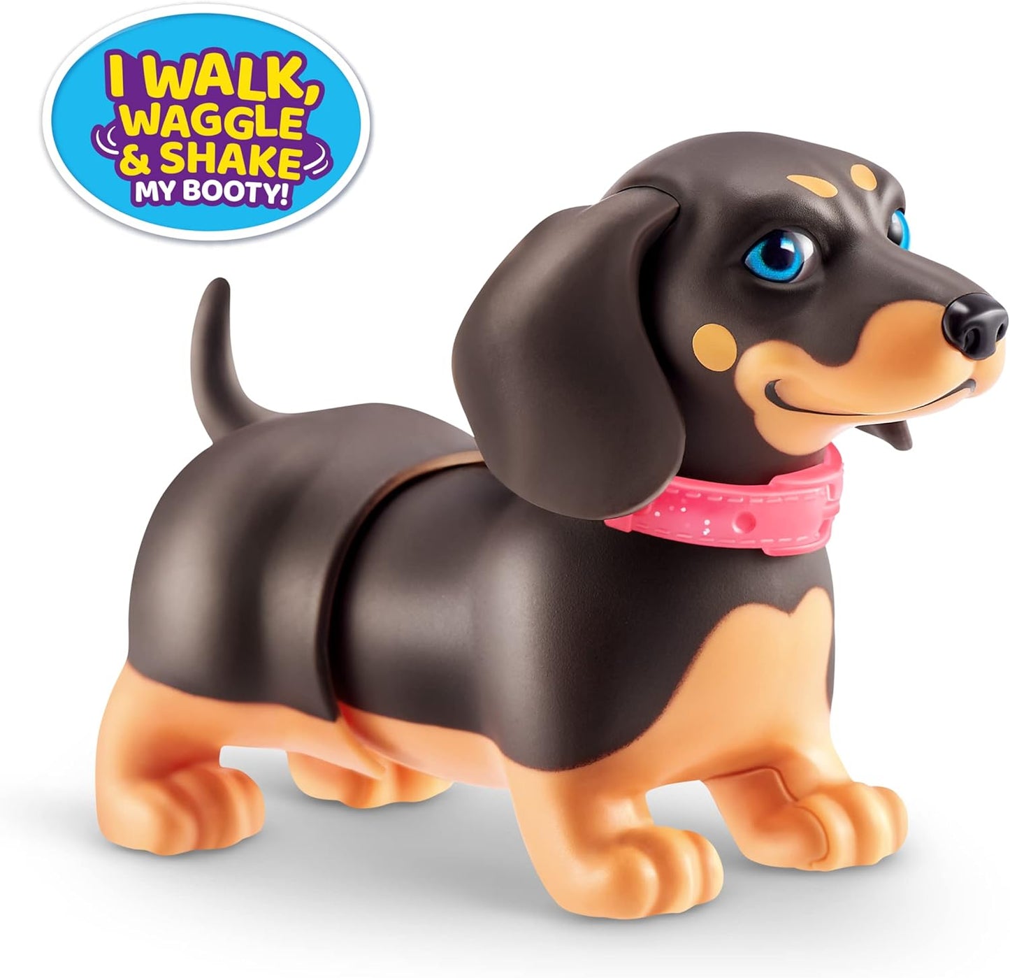Pets Alive Booty Shakin' Pups (Frenchie & Dachshund) by ZURU 2 Pack Interactive Mini Dog Toys That Walk, Waggle, and Booty Shake, Electronic Puppy Toy for Kids and Girls